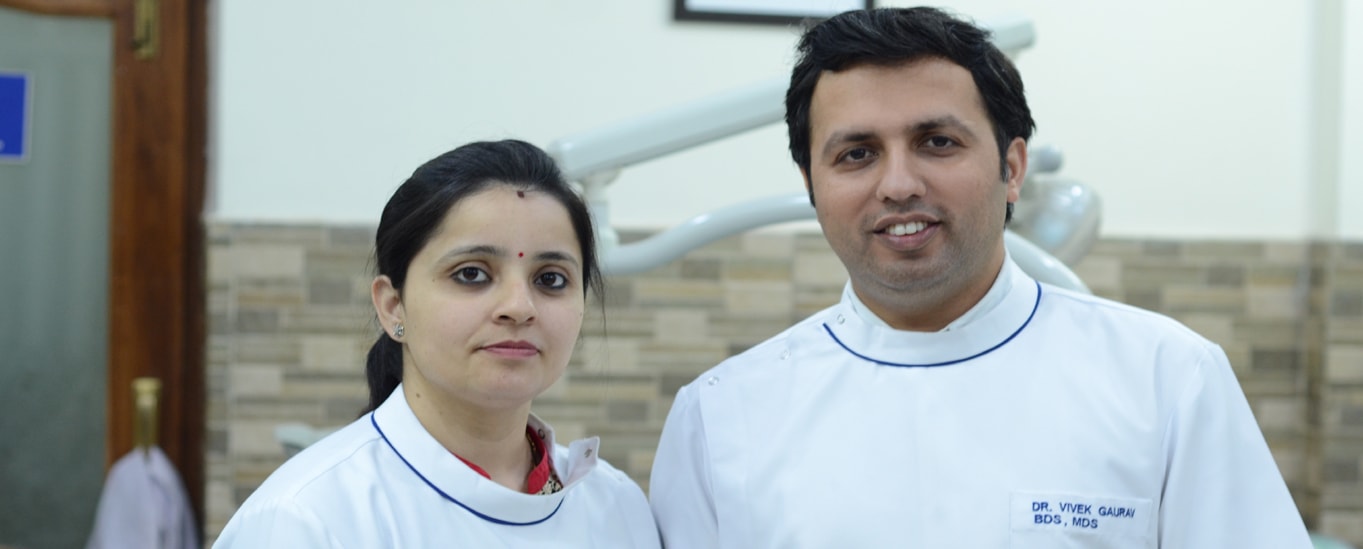 Dr. Vivek Gaurav and Dr. Mansi at Smile Zone